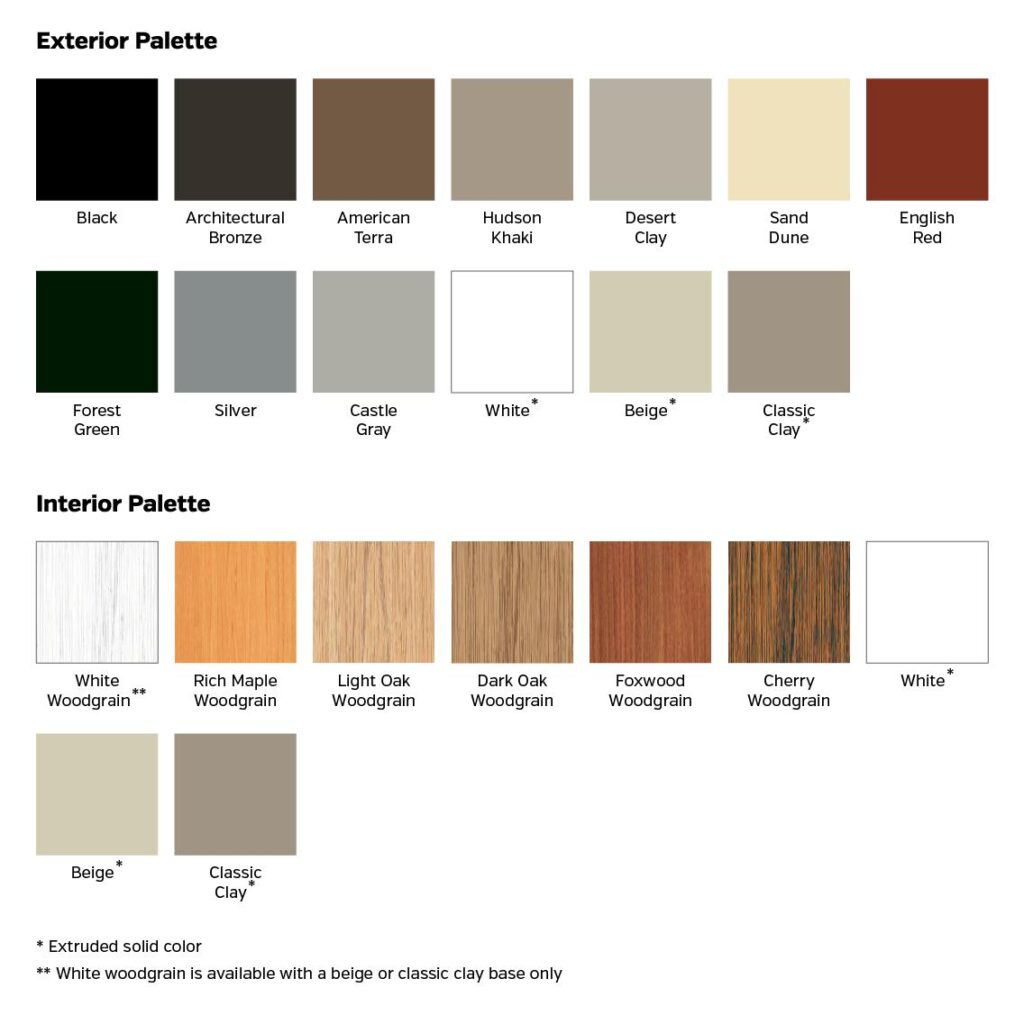 sliding doors color palette